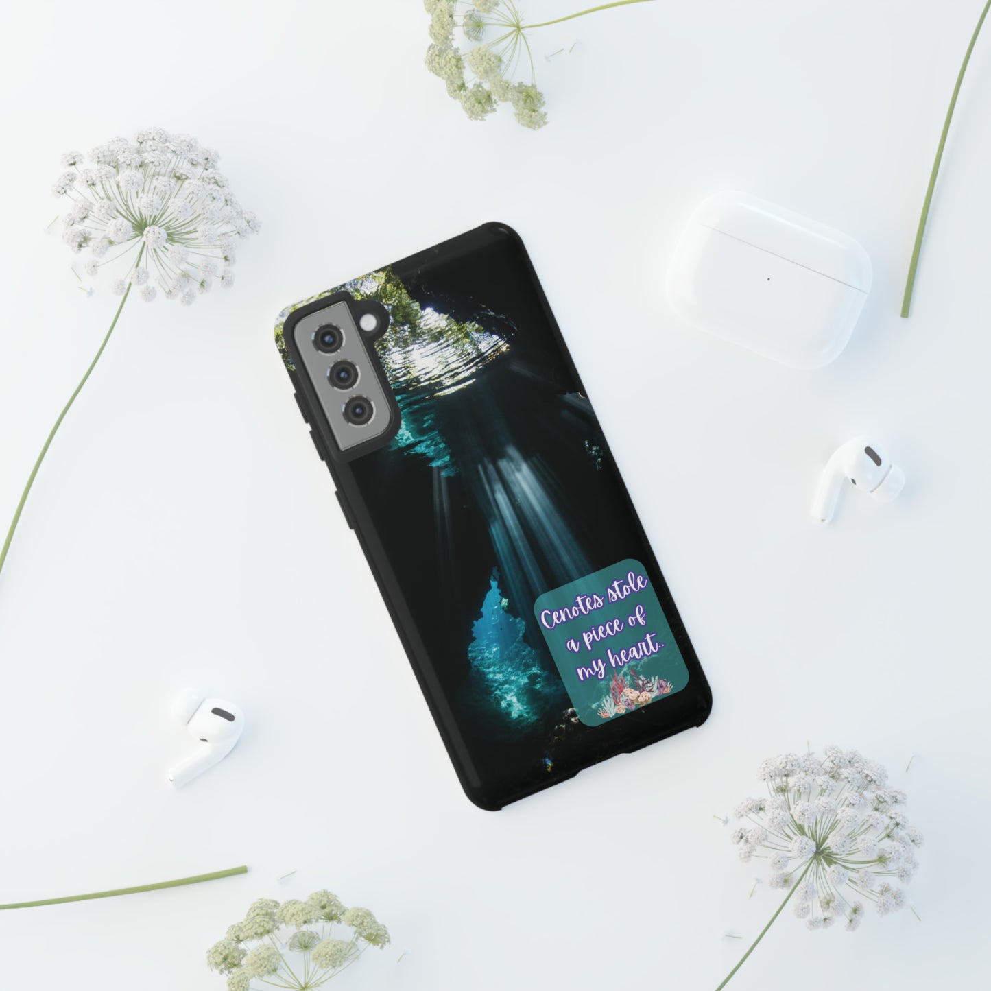 Cenote Hearts Tough Phone Case