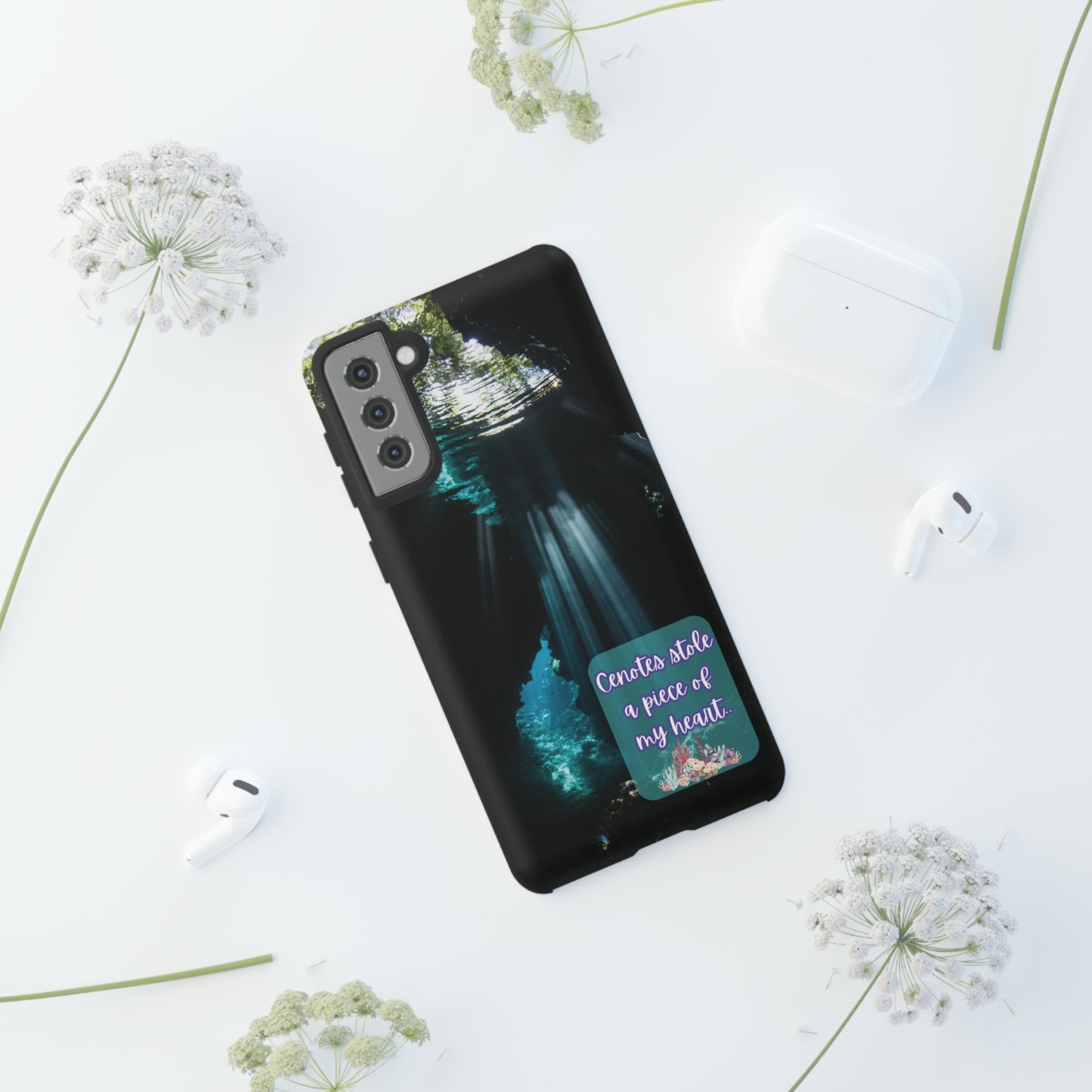 Cenote Hearts Tough Phone Case