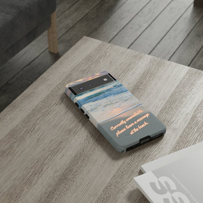 Leave a Message at the Beach Smartphone Tough Case