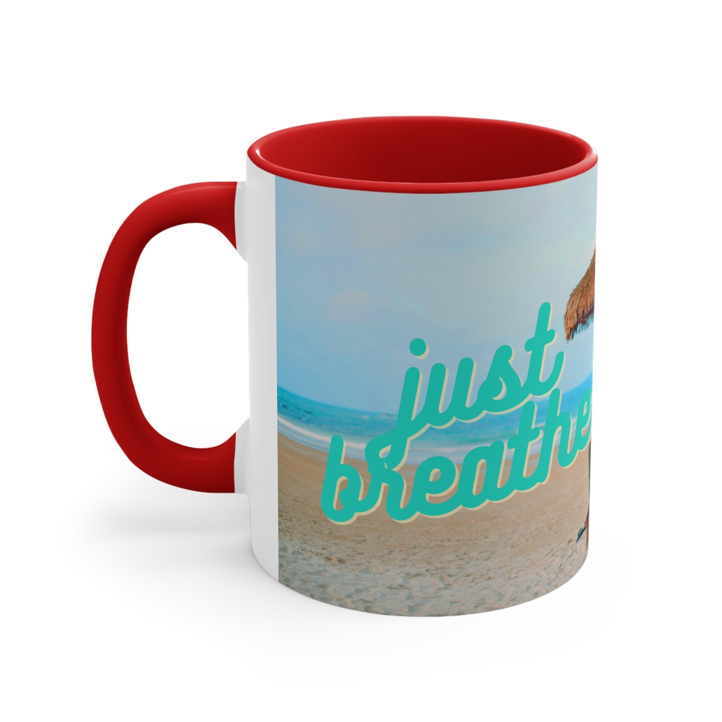 Just Breathe Beach 11oz Ceramic Mug