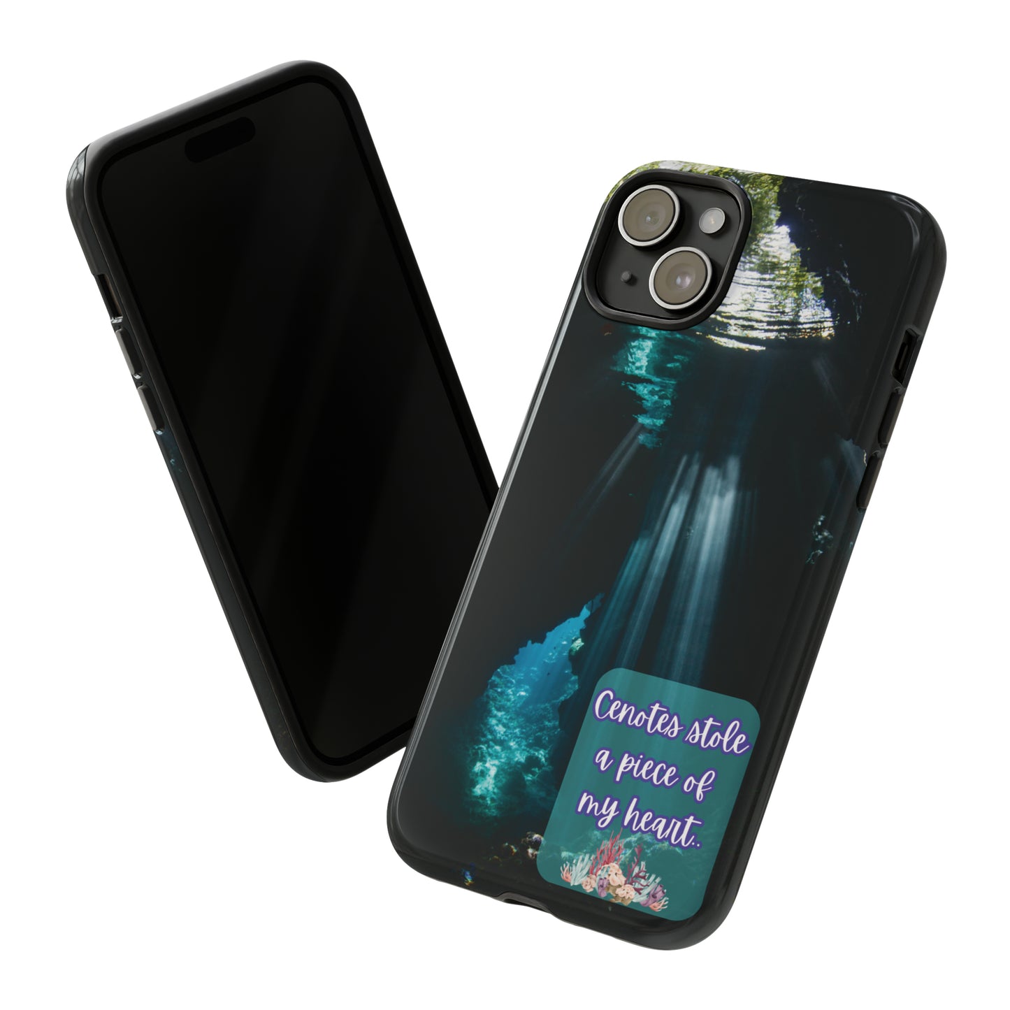 Cenote Hearts Tough Phone Case