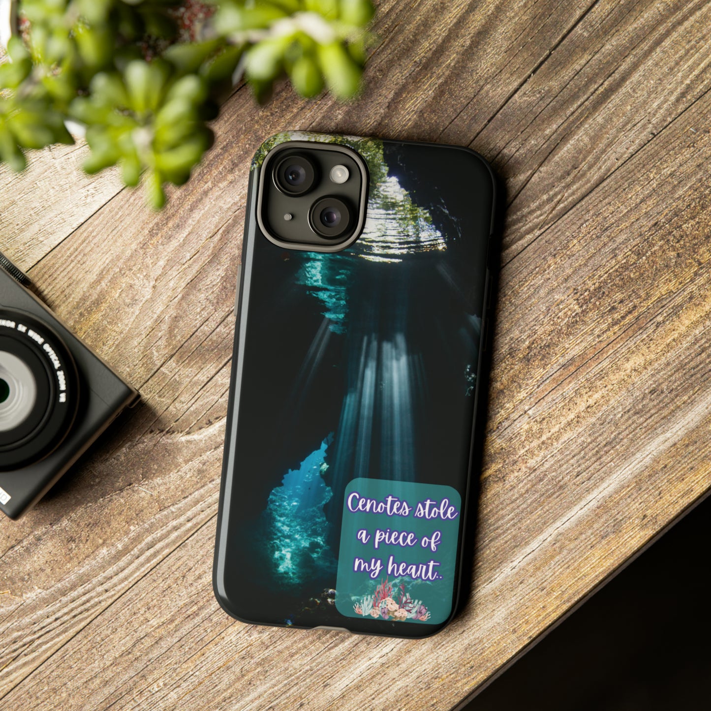 Cenote Hearts Tough Phone Case