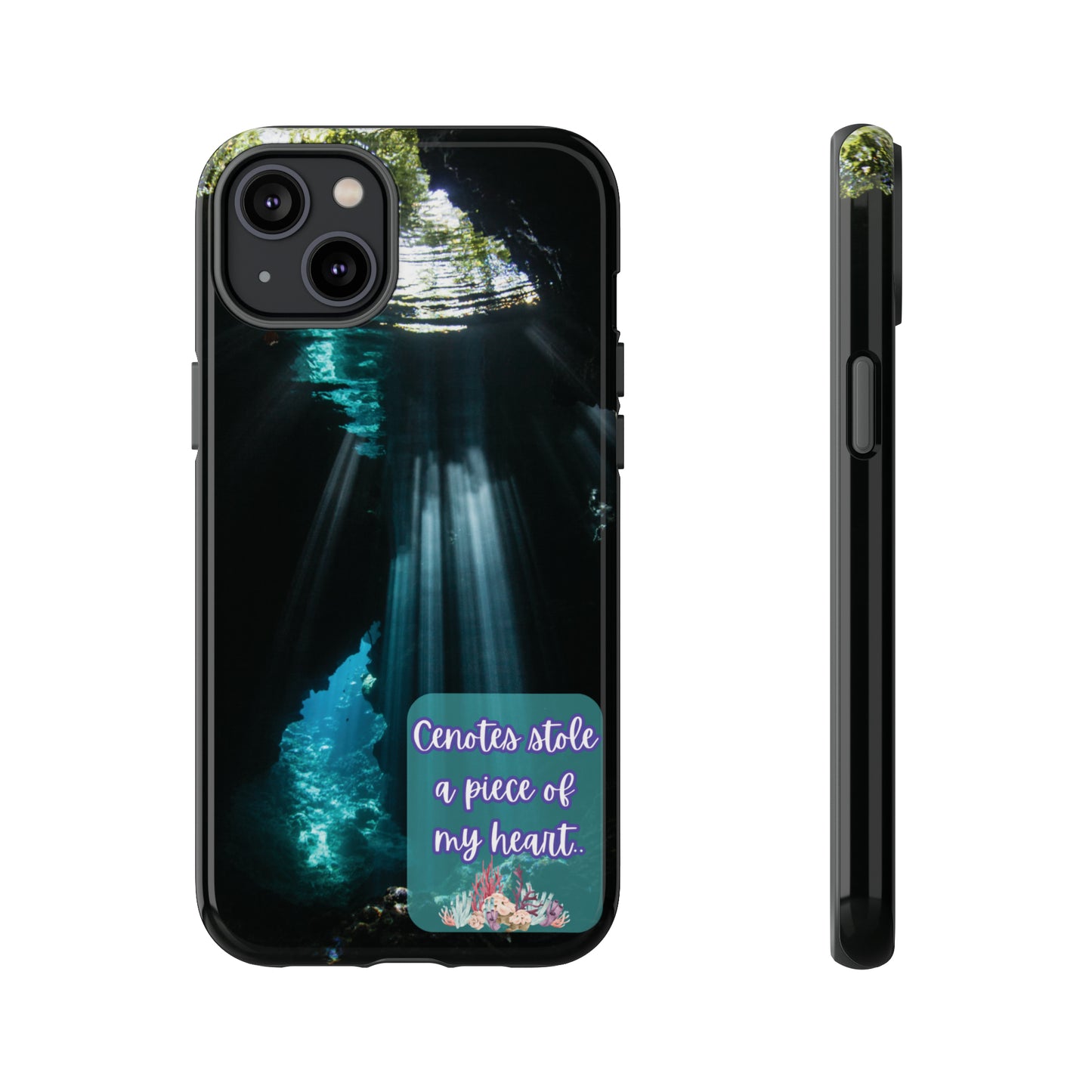 Cenote Hearts Tough Phone Case