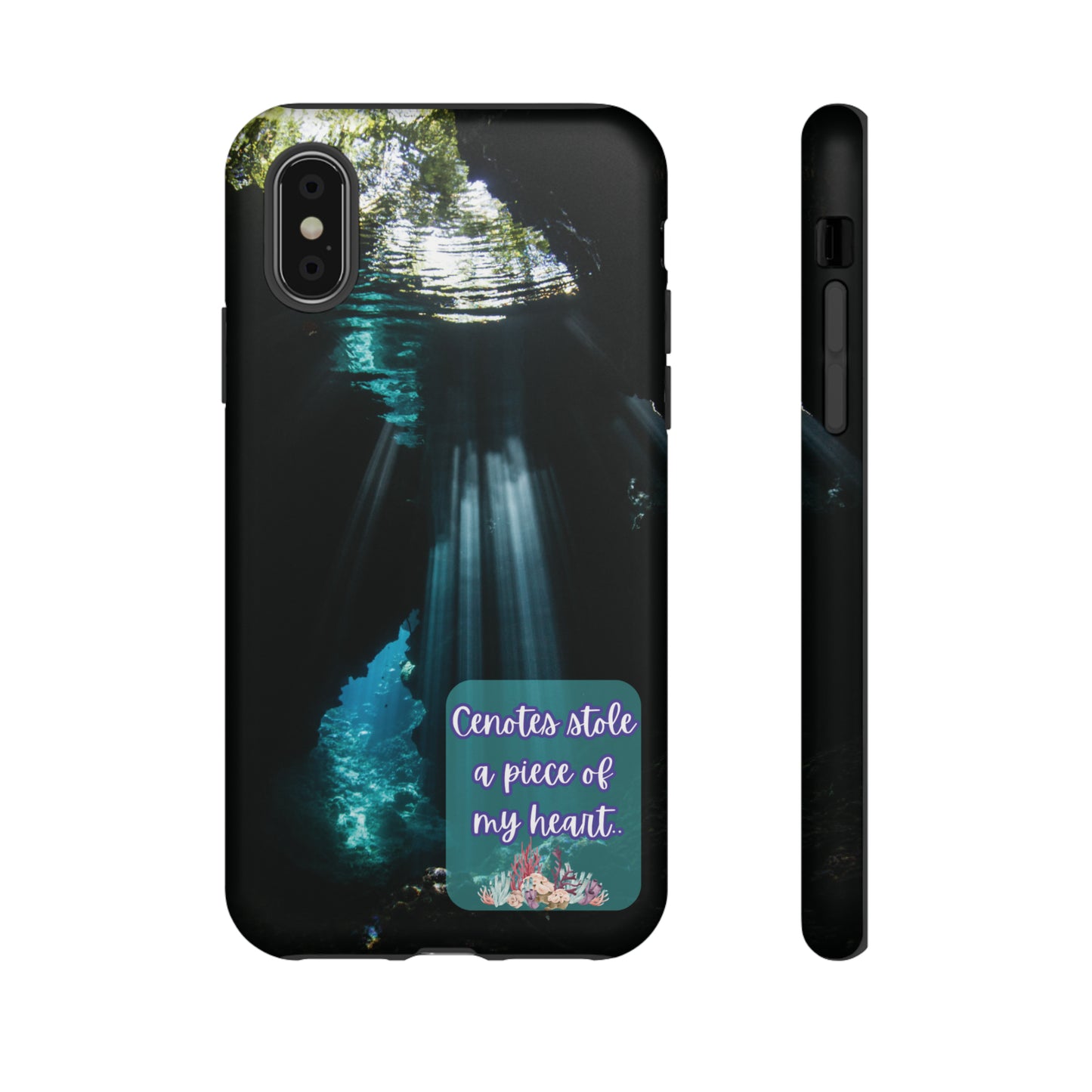 Cenote Hearts Tough Phone Case