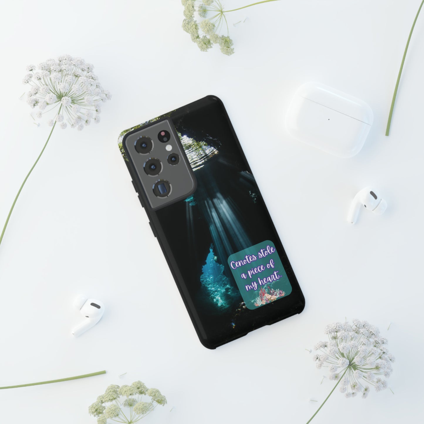 Cenote Hearts Tough Phone Case