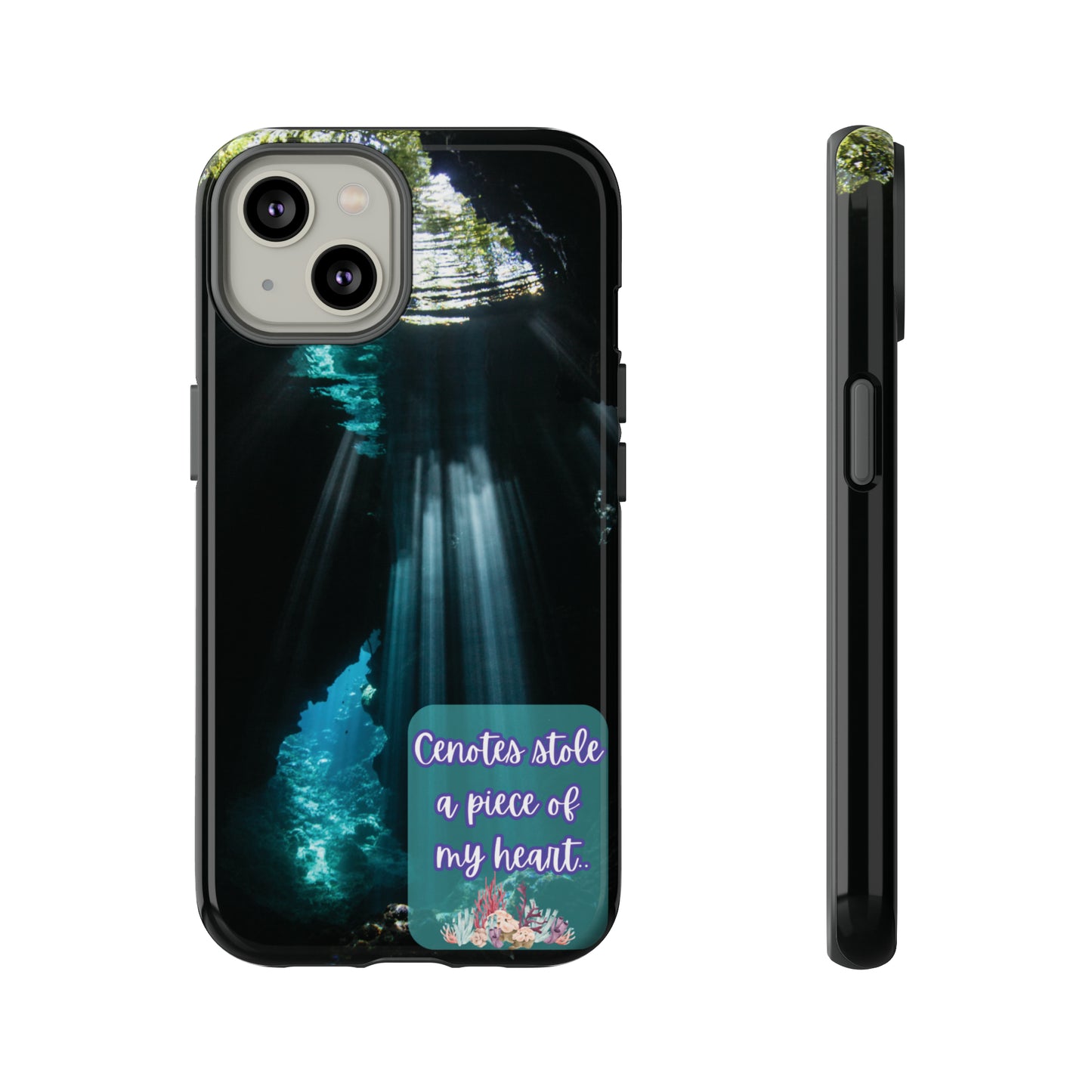 Cenote Hearts Tough Phone Case