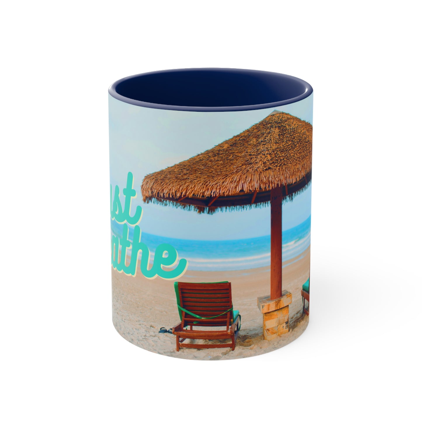 Just Breathe Beach 11oz Ceramic Mug