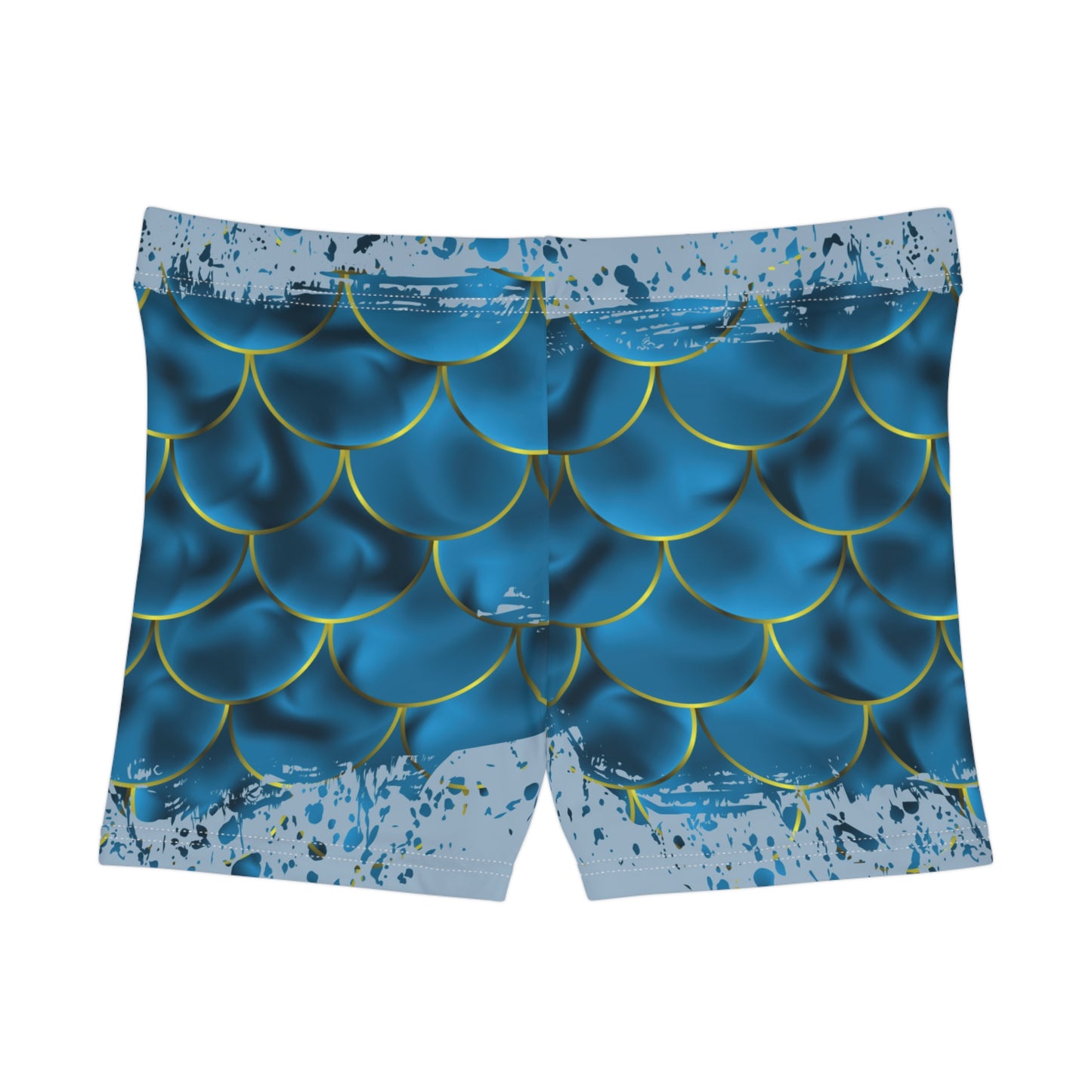 Splatter Mermaid Scale Shorts