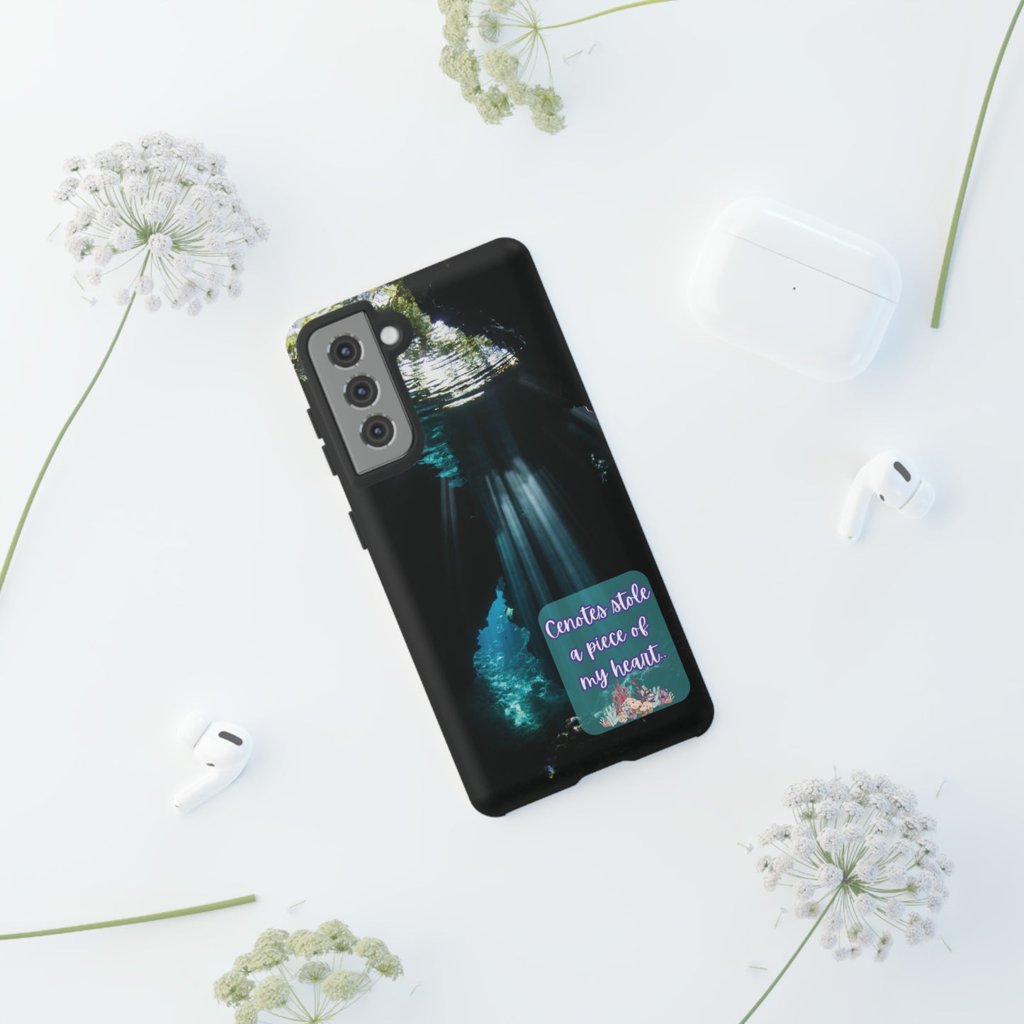 Cenote Hearts Tough Phone Case